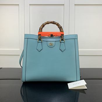 Gucci Diana Tote Bag In Blue 35cm 