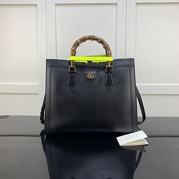 Gucci Diana Tote Bag In Black 655658 Size 35cm 