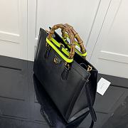 Gucci Diana Tote Bag In Black 655658 Size 35cm  - 4