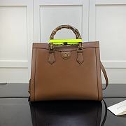 Gucci Diana Tote Bag In Brown 655658 35x30x14 - 1