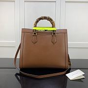 Gucci Diana Tote Bag In Brown 655658 35x30x14 - 4