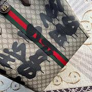 Gucci Graffiti Handbag Brown Canvas 680125 Size 38x28x15cm - 4