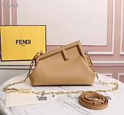 Fendi First Small Caramel Leather Bag Size 26cm - 1