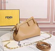 Fendi First Small Caramel Leather Bag Size 26cm - 4