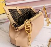Fendi First Small Leather Bag In Beige Size 26cm - 6