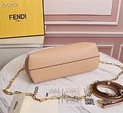 Fendi First Small Leather Bag In Beige Size 26cm - 3