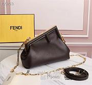 Fendi First Small Dark Brown Leather Size 26cm - 4