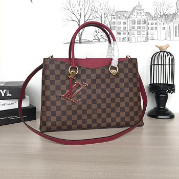 Louis Vuitton Riverside Handbag In Wine N40050 Size 36cm 