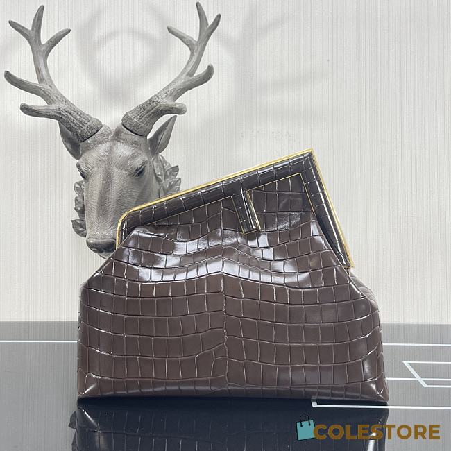 Fendi First In Dark Brown Size 32.5cm - 1