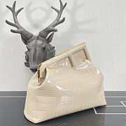 Fendi First Crocodile In Beige Size 32.5x15x23.5cm  - 2