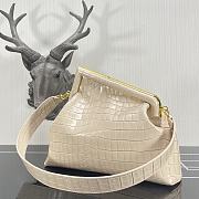 Fendi First Crocodile In Beige Size 32.5x15x23.5cm  - 4