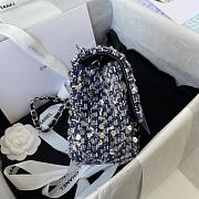 Chanel Classic Flap Bag In Fabric A01116 Size 20cm  - 2