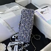 Chanel Classic Flap Bag In Fabric A01116 Size 20cm  - 3