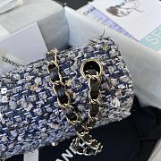 Chanel Classic Flap Bag In Fabric A01116 Size 20cm  - 4