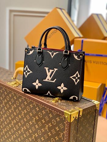 Louis Vuitton Onthego BB Black&Beige M45372 25cm 
