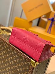 Louis Vuitton Onthego BB Handbag In Red M45653 Size 25cm - 3