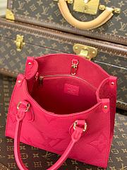 Louis Vuitton Onthego BB Handbag In Red M45653 Size 25cm - 2