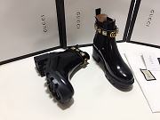 Gucci Leather Ankle Boots With Belt  - 2