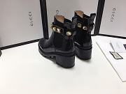 Gucci Leather Ankle Boots With Belt  - 4