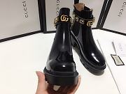 Gucci Leather Ankle Boots With Belt  - 6