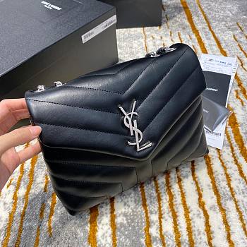 YSL Small Lou Lou Toy Crossbody Bag In Black Size 25cm