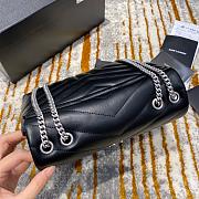 YSL Small Lou Lou Toy Crossbody Bag In Black Size 25cm - 4