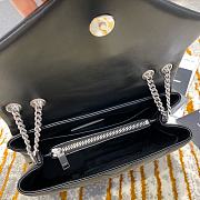 YSL Small Lou Lou Toy Crossbody Bag In Black Size 25cm - 3