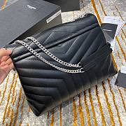 YSL Medium Lou Lou Toy Crossbody Bag In Black Size 32cm  - 5