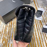 YSL Medium Lou Lou Toy Crossbody Bag In Black Size 32cm  - 4