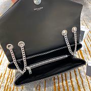 YSL Medium Lou Lou Toy Crossbody Bag In Black Size 32cm  - 2