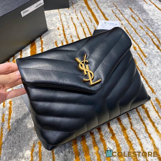 YSL Small Lou Lou Toy Crossbody Bag Gold Buckle Size 25cm - 1