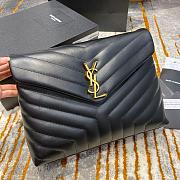 YSL Medium Lou Lou Toy Crossbody Bag Gold Buckle Size 32cm   - 1