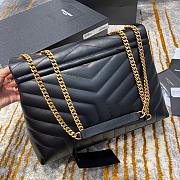 YSL Medium Lou Lou Toy Crossbody Bag Gold Buckle Size 32cm   - 3
