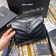 YSL Lou Lou Crossbody Bag Metal Buckle Size 20cm  - 1