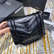 YSL Small Lou Lou Crossbody Bag Metal Buckle Size 23cm  - 1