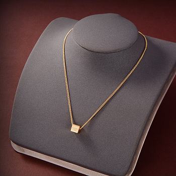 Celine Necklace Square Pendant 
