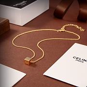 Celine Necklace Square Pendant  - 5