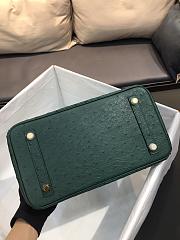 Hermes Birkin Ostrich Leather Blue Forest |30cm  - 6