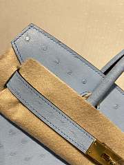 Hermes Birkin Ostrich Leather Grey Forest |30cm - 3