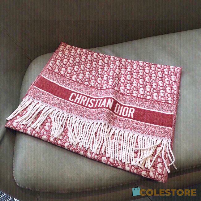 Dior Scarf Fabric In Red    - 1