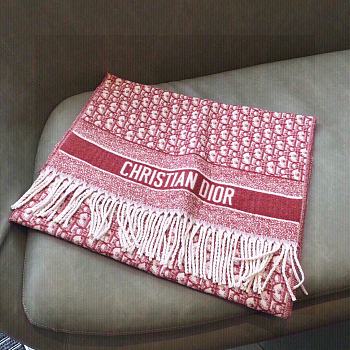 Dior Scarf Fabric In Red   