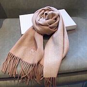 Loewe Tan Cashmere Anagram Scarf - 4