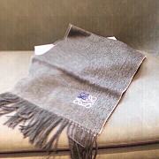 Loewe Grey Cashmere Anagram Scarf - 2
