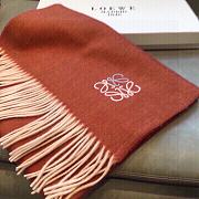 Loewe Orange Cashmere Anagram Scarf - 2