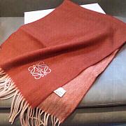 Loewe Orange Cashmere Anagram Scarf - 3
