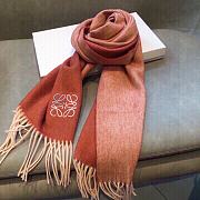 Loewe Orange Cashmere Anagram Scarf - 5