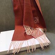 Loewe Orange Cashmere Anagram Scarf - 6