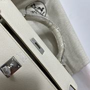 Hermes Kelly Epsom Leather Silver Buckle Size 25cm - 5