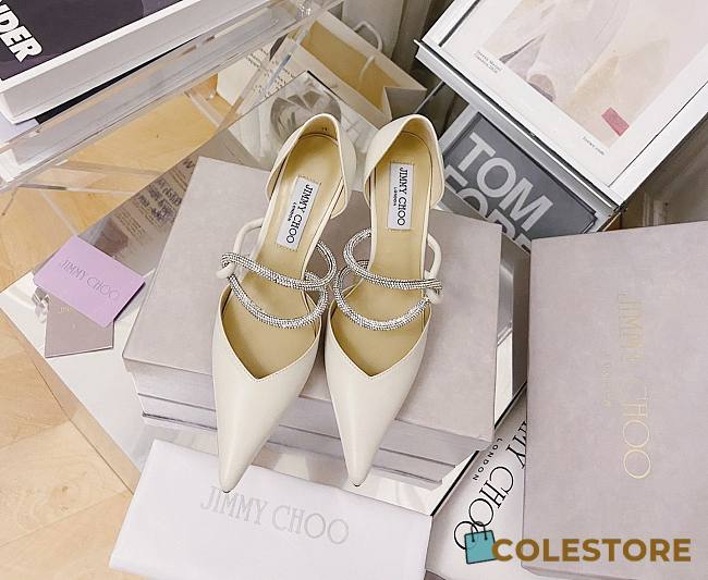 Jimmy Choo Heels Fairy In White - 1