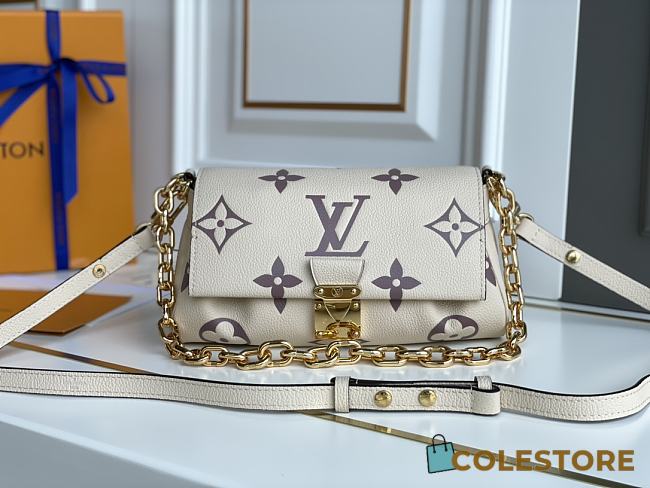 Louis Vuitton Favorite Monogram White&Grey Size 24cm  - 1